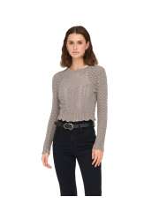 Only - SAGA Kort Struktur Strik