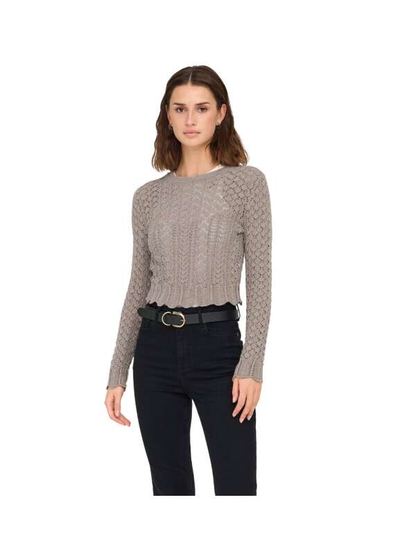 Only - SAGA Kort Struktur Strik