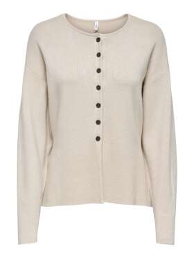 Only - COPRA BUTTON CARDIGAN