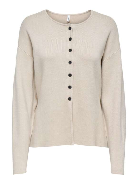 Only - COPRA BUTTON CARDIGAN