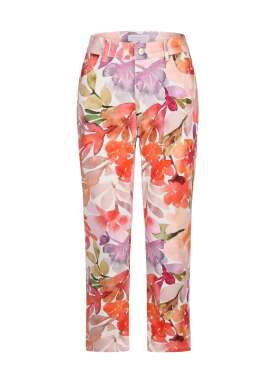 ANNA MONTANA - SLIM FIT 7/8 HAVANNA MØNSTRET BUKS