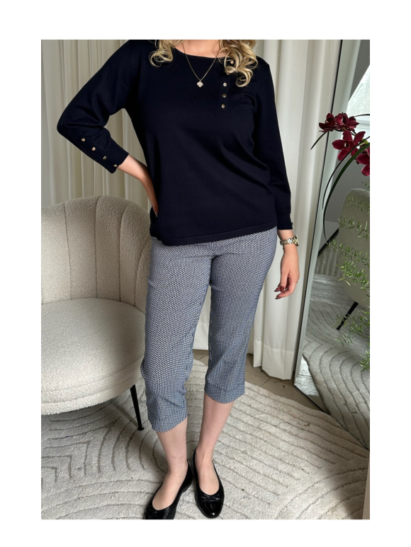 Robell - 5648 ROSE bukser navy
