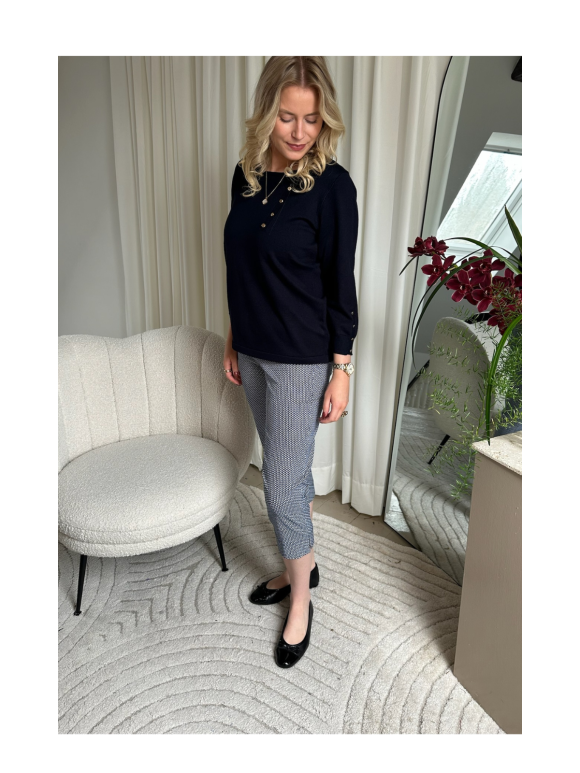 Robell - 5648 ROSE bukser navy