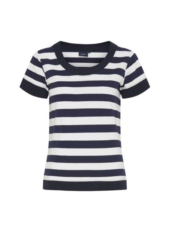 Sea Ranch - TONNERE T-SHIRT NAVY/PEARL.