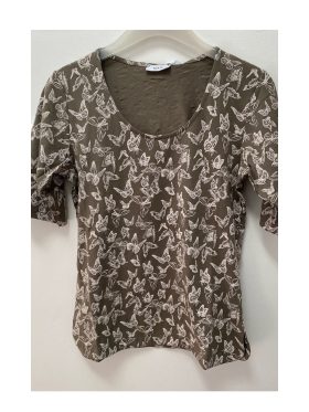 Textil Karntner - T-shirt med sommerfugle.