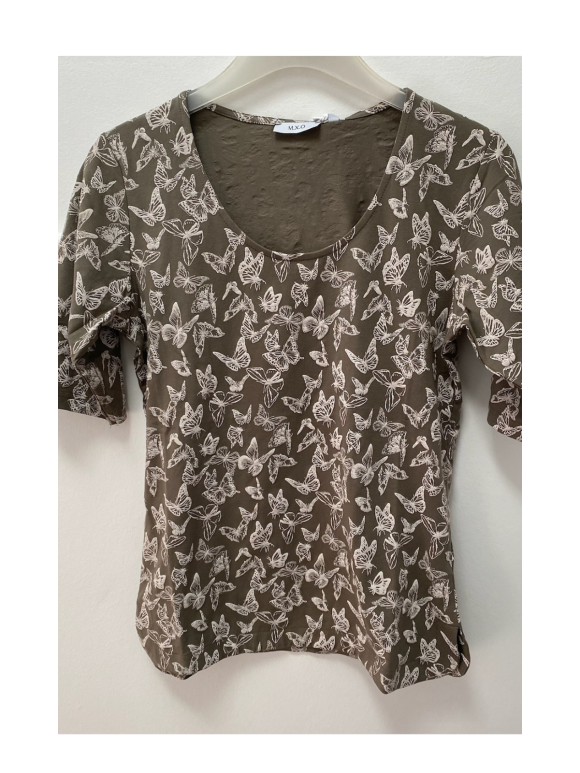 Textil Karntner - T-shirt med sommerfugle.