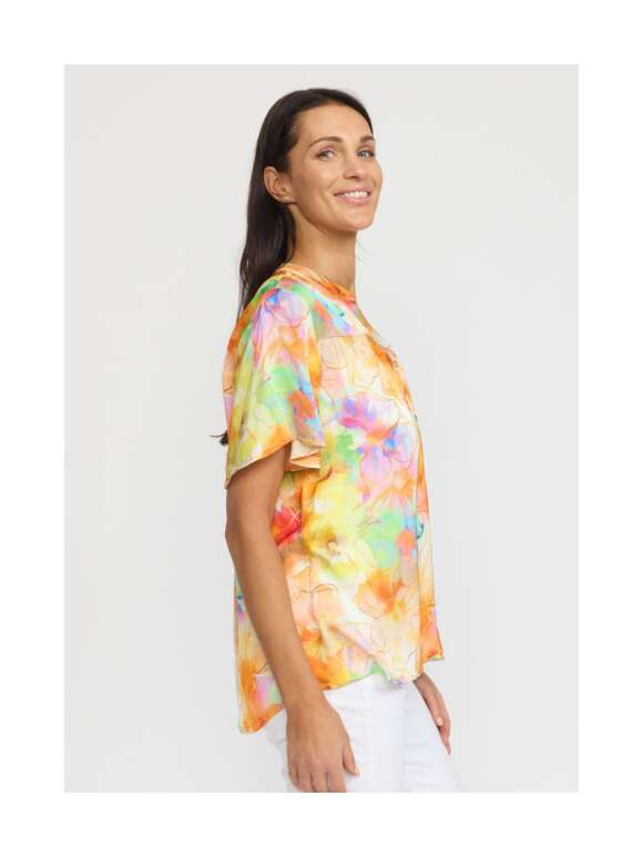 2-Biz - AMORA FARVERIG BLUSE