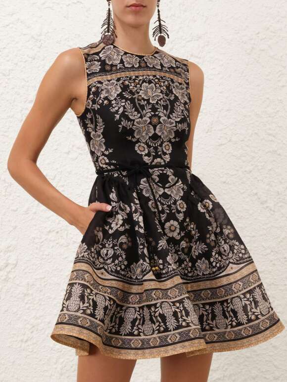Zimmermann - BALANCE Peplum Minikjole