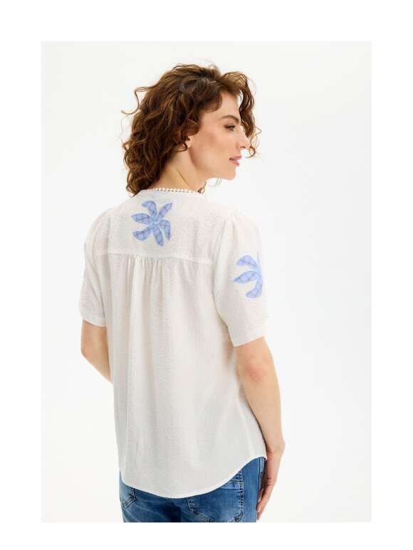 In Front - ELVIRA KORTÆRMET BLUSE
