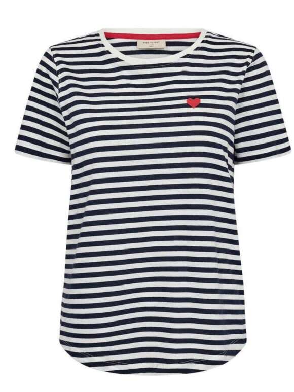 FREEQUENT - MIAN TEE offwhite/blue