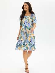 In Front - LUCETTE Smuk Print Kjole