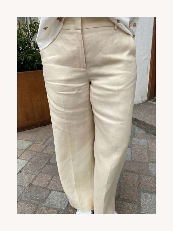 Max Mara - MALIZA LINEN CANVAS TROUSERS