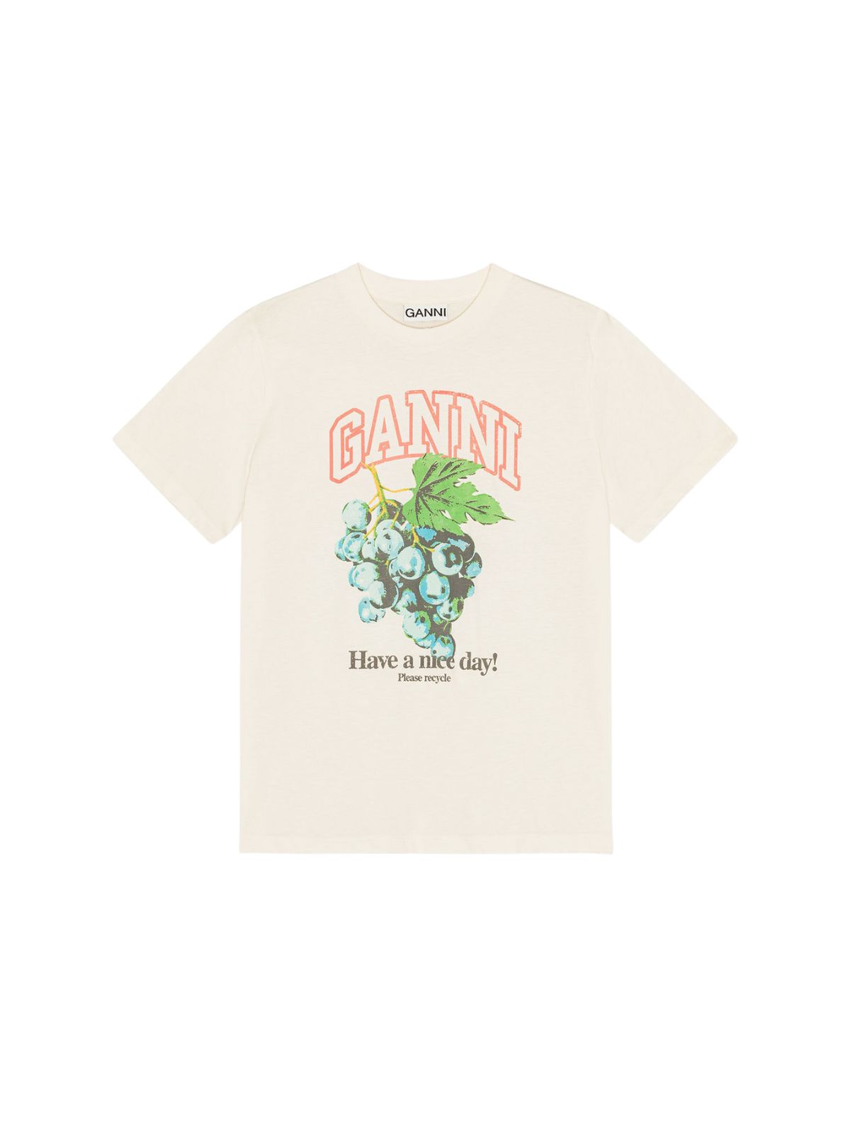 T-shirt med vindrueprint