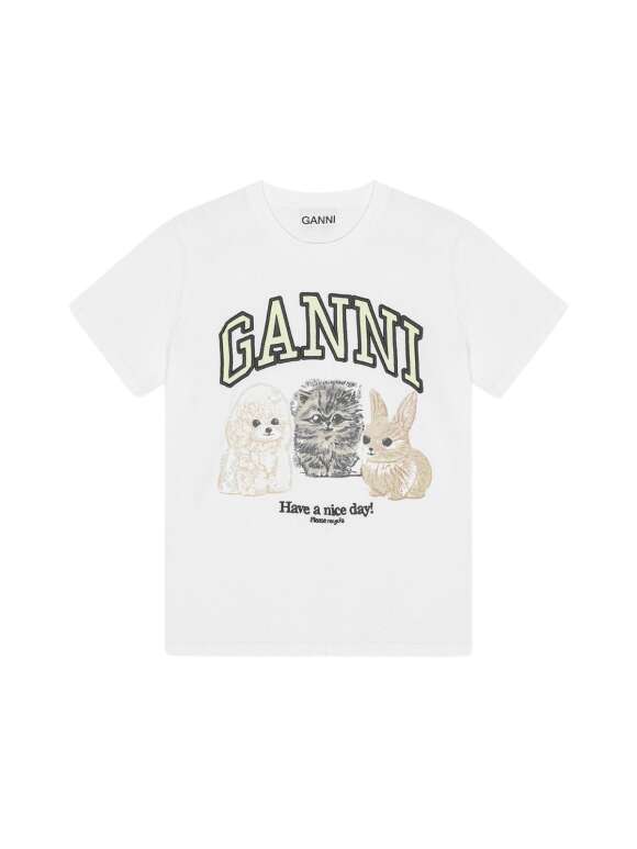 Ganni - Animal tee