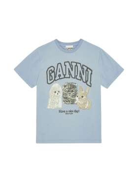 Ganni - Animal tee
