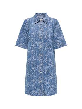 Only - BELLE FLOWER DRESS Denim Kjole