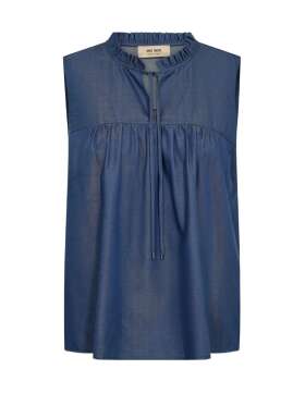 Mos Mosh - SOLANDRA DENIM BLUSE
