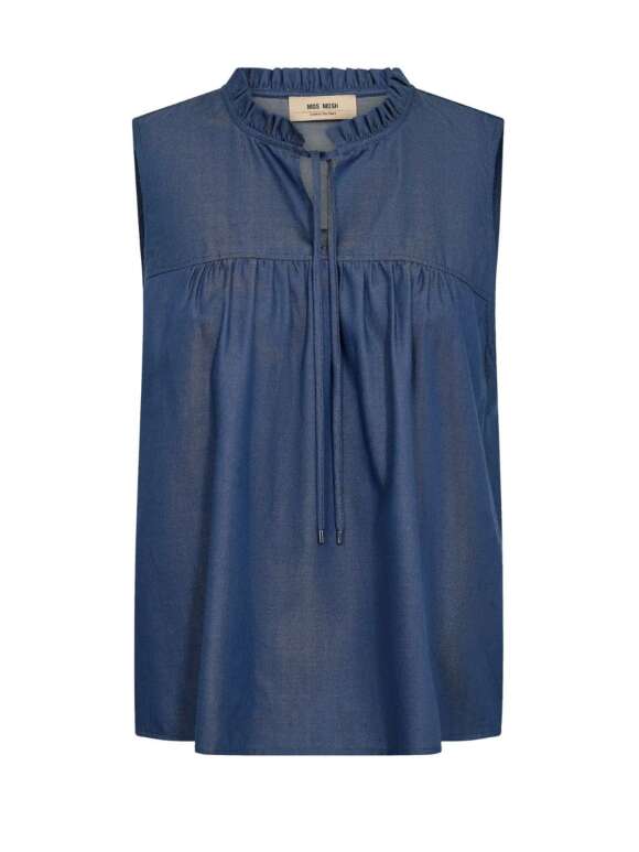 Mos Mosh - SOLANDRA DENIM BLUSE