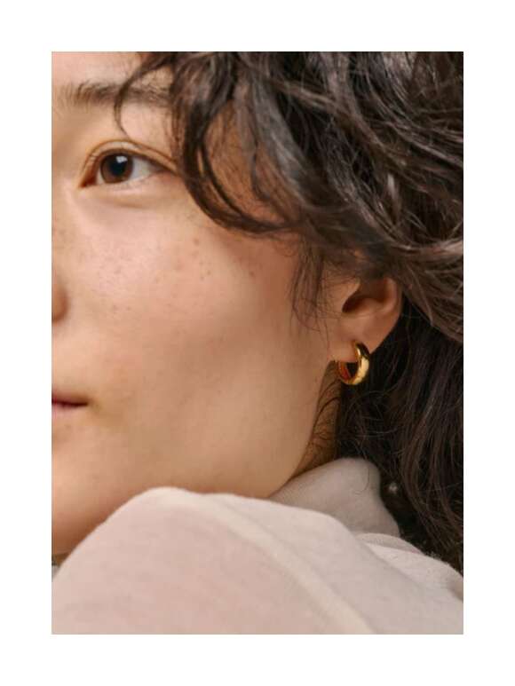 Enamel -  CLASSIC WIDE 15MM HOOPS