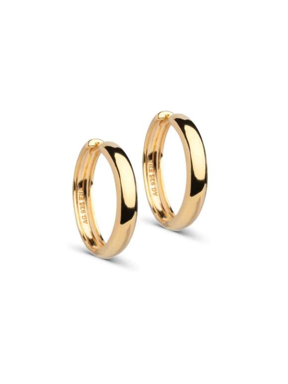 Enamel - CLASSIC WIDE 25MM HOOPS