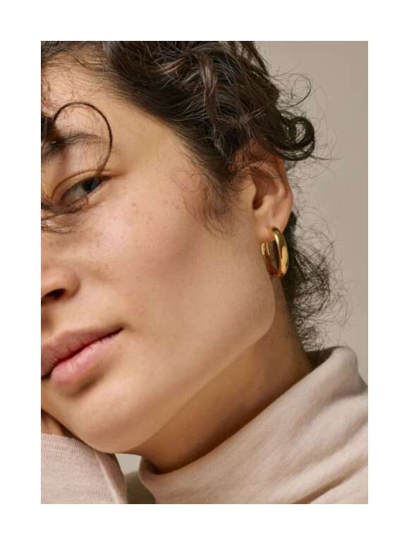 Enamel - CLASSIC WIDE 25MM HOOPS