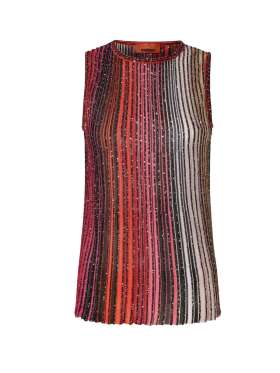 Missoni - PARTIAL STRIPED SLEEVELESS TOP