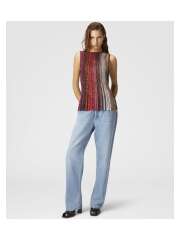 Missoni - PARTIAL STRIPED SLEEVELESS TOP