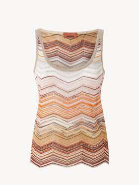 Missoni - CHEVRON LAME PRYDRET TOP