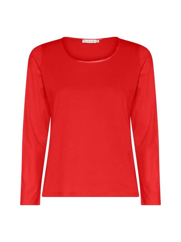 Micha - T-shirt Med Satinkant
