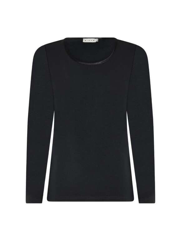 Micha - T-shirt Med Satinkant