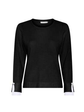 Micha - Autumn Viscose Knit med kontrast ærmer. 