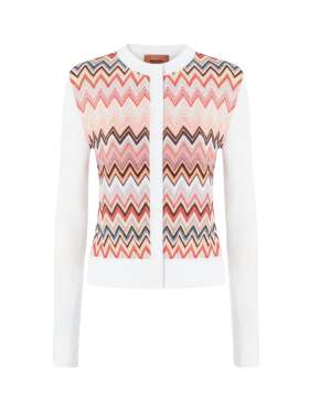 Missoni - VISCOSE-BLEND CARDIGAN MED CHEVRON