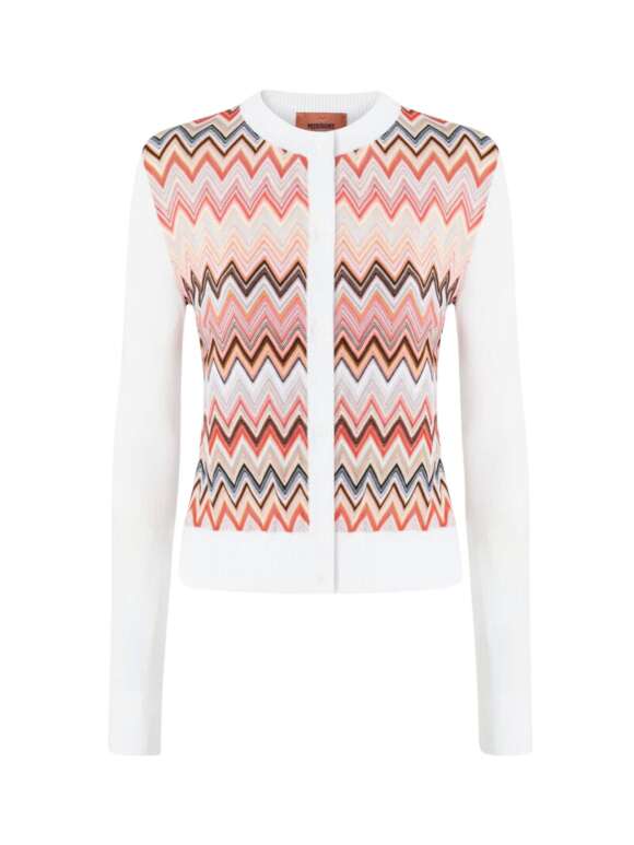 Missoni - VISCOSE-BLEND CARDIGAN MED CHEVRON