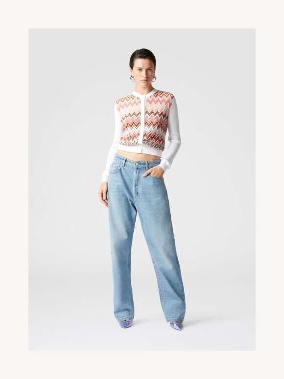 Missoni - VISCOSE-BLEND CARDIGAN MED CHEVRON