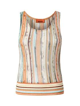 Missoni - STRIBET ÆRMELØS TOP