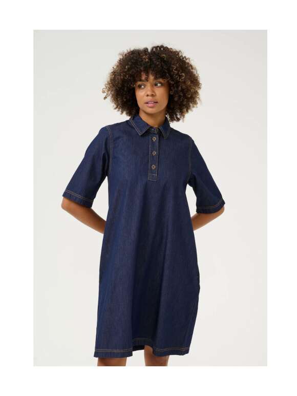 Culture - WINNIE Smart Denim Kjole