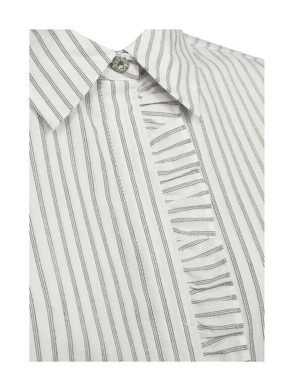 FREEQUENT - FIONA Stribet Skjortebluse