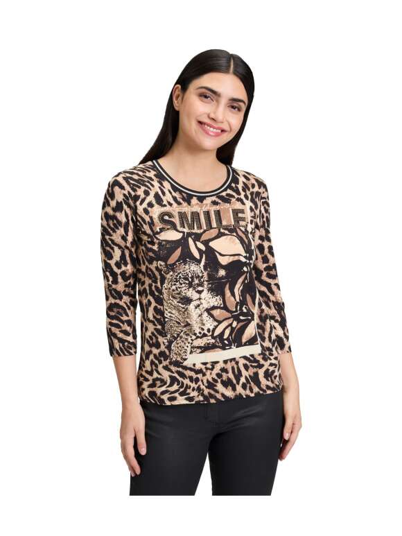 Betty Barclay - ELEGANT JERSEYBLUSE MED DYREPRINT