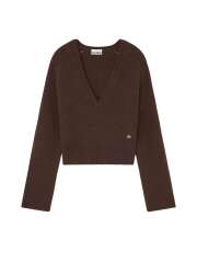 Ganni - SWEATER MED V-UDSKÆRING Ganni - SWEATER MED V-UDSKÆRING