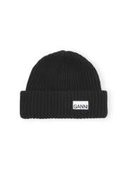 Ganni - RIBSTRIKKET HUE