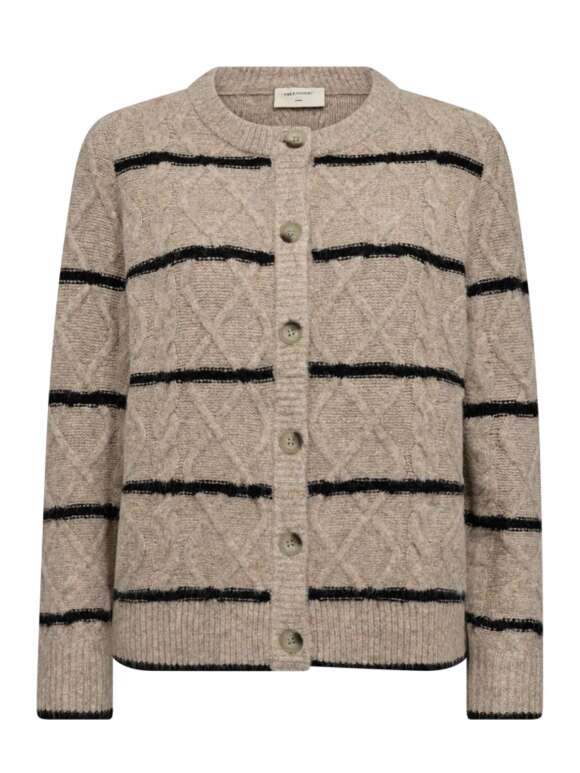 FREEQUENT - HIRO Cabelstrikket Cardigan