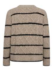 FREEQUENT - HIRO Cabelstrikket Cardigan FREEQUENT - HIRO Cabelstrikket Cardigan