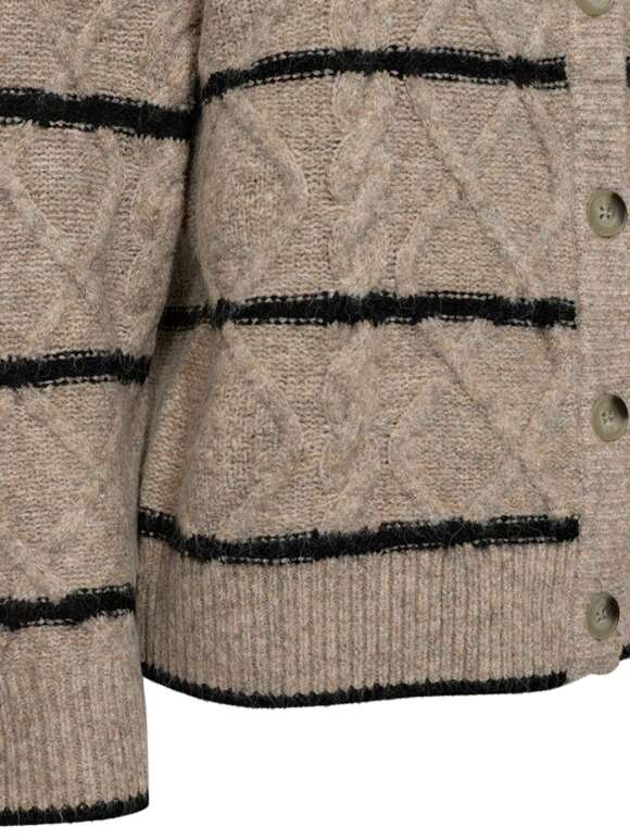 FREEQUENT - HIRO Cabelstrikket Cardigan