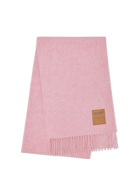 Ganni - Raffineret Uldent Tørklæde