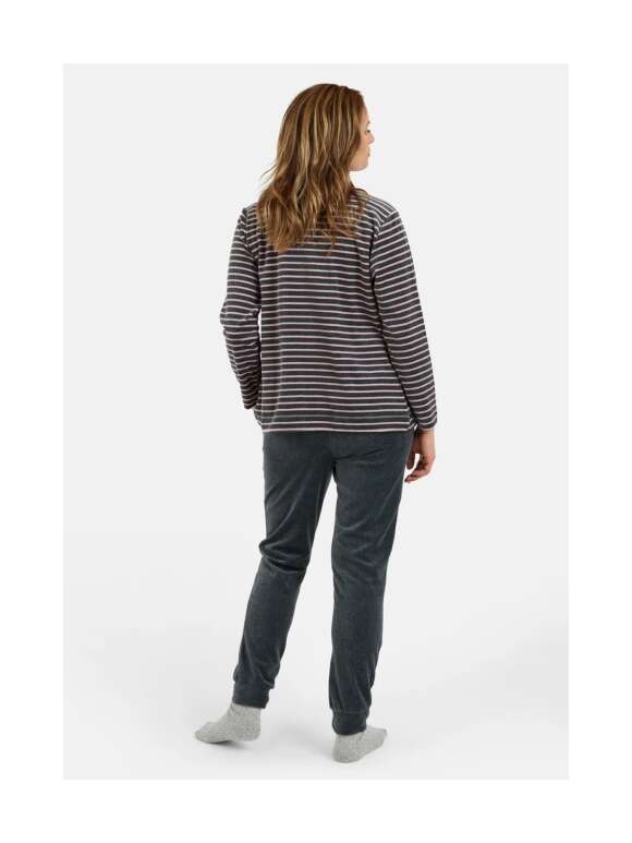 Brandtex - Fritids Sæt Med Stribet Jakke