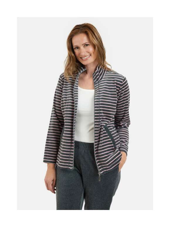 Brandtex - Fritids Sæt Med Stribet Jakke