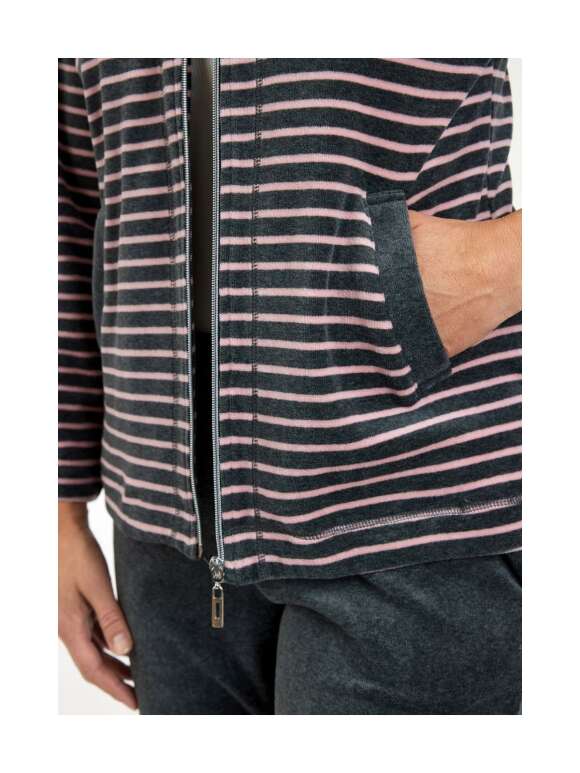 Brandtex - Fritids Sæt Med Stribet Jakke