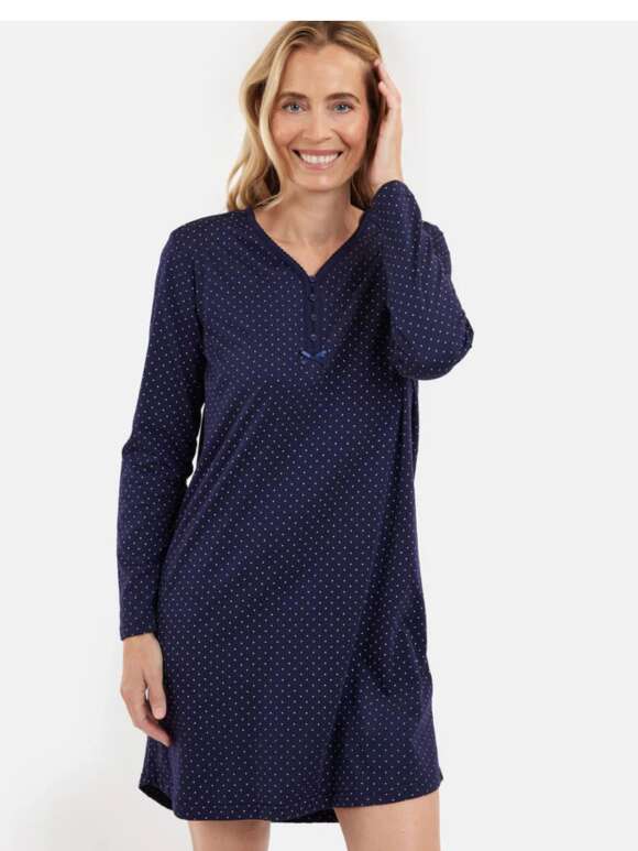 Brandtex - Feminin Prikket Natkjole