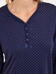 Brandtex - Feminin Prikket Natkjole