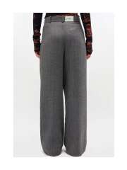 Ganni - Gråstribede bukser med krydsdetalje Ganni - Gråstribede bukser med krydsdetalje